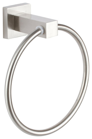 Baden Bath Series, Towel Ring in Satin Nickel