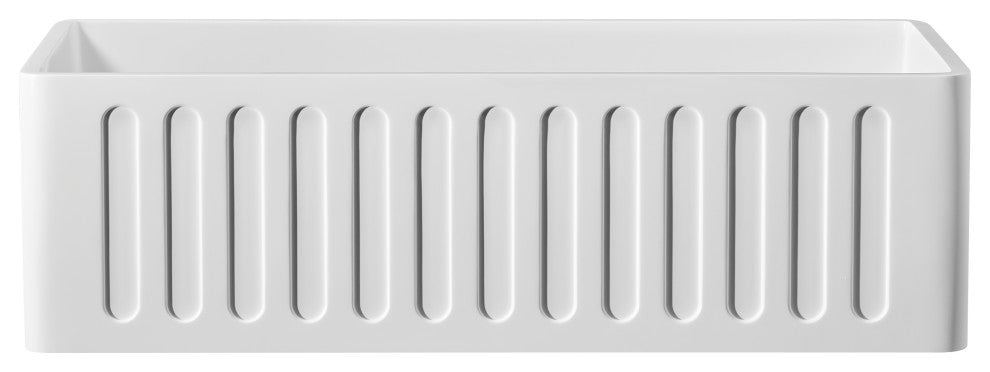 Single Bowl Solid Surface Reversible Kitchen Sink, 33"