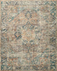 Margot Oriental Terracotta/Lagoon Area Rug, 7''6