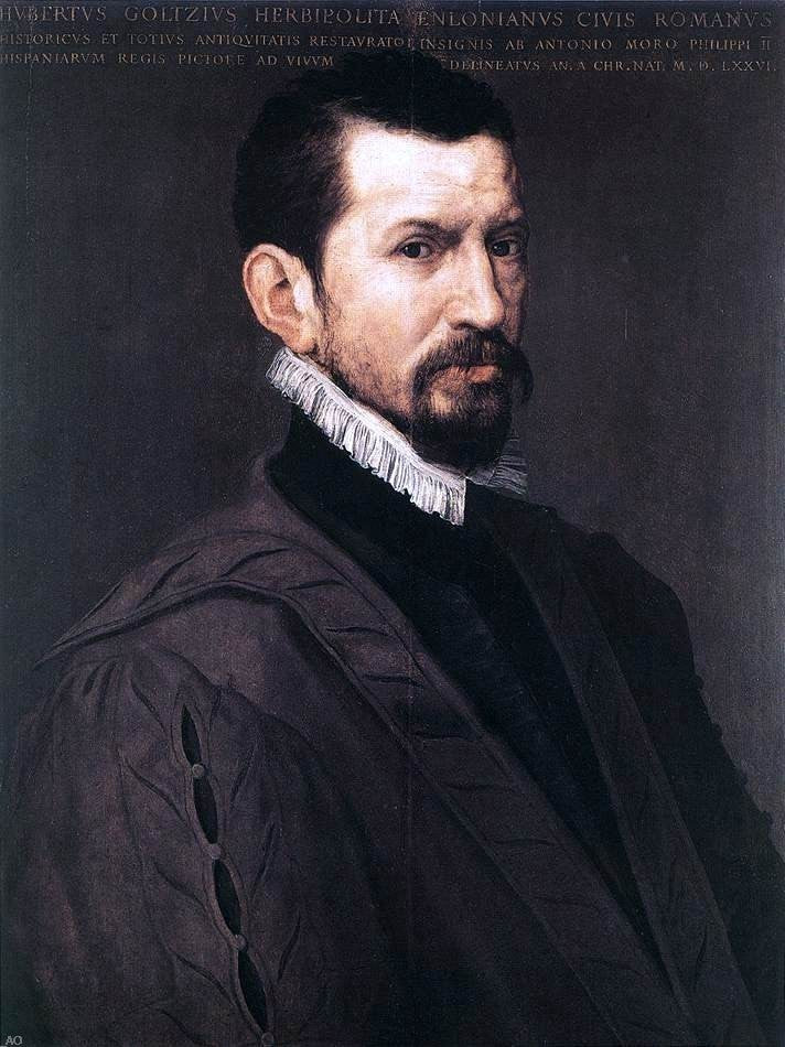 Anthonis Mor Van Dashorst Portrait of Hubert Goltzius Wall Decal