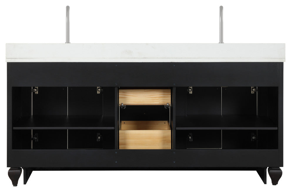 Winston 72" Double Vanity, Espresso
