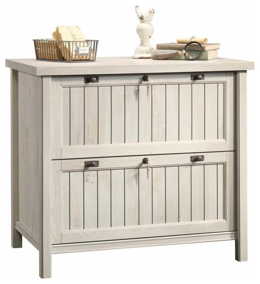 Sauder Costa Engineered Wood 2-Drawer Lateral File Cabinet in Chalked Chestnut