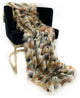 Plutus Multi-Color Fancy Feather Faux Fur Luxury Throw Blanket, 48"x60"