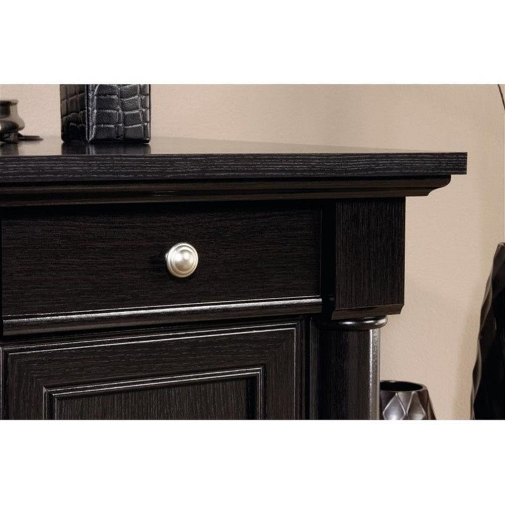 Sauder Palladia Engineered Wood L-Shaped Computer Desk in Wind Oak