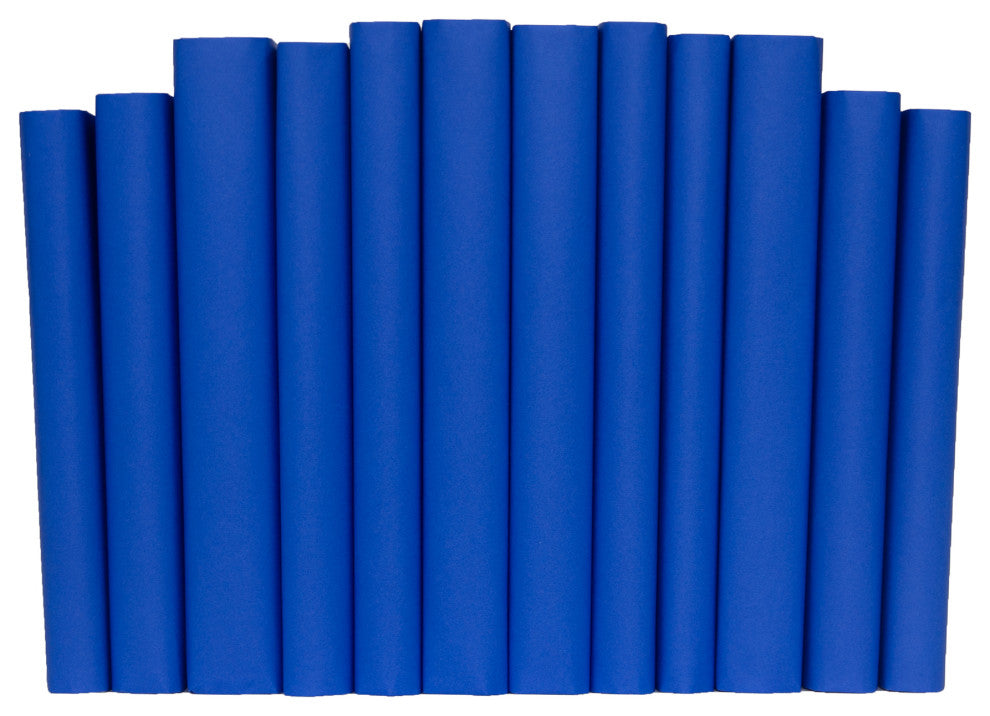 Decorative Books - True Blue Paper Wrapped Book Bundle - 1 foot of Books