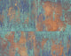 Textured Wallpaper Stone, Blue Bronze Brown Copper Metallic Turquoise, Sample