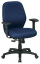 Mid Back Synchro Tilt Chair, Adjustable Arms, Icon Navy