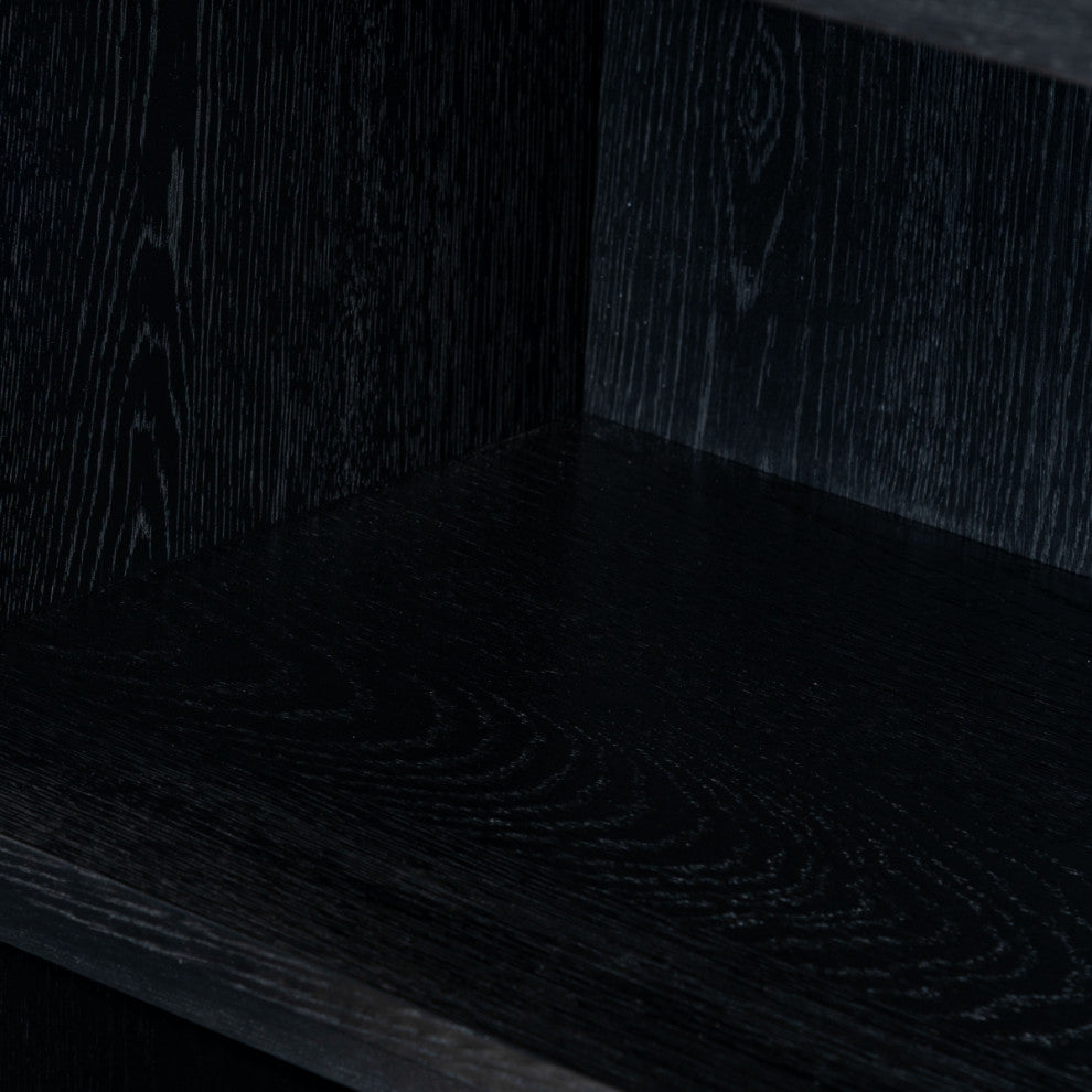 Safavieh Couture Zeus 4 Shelf Wood Bookcase, Black