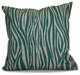 Wood Stripe Geometric Print Pillow, Jade, 20"x20"