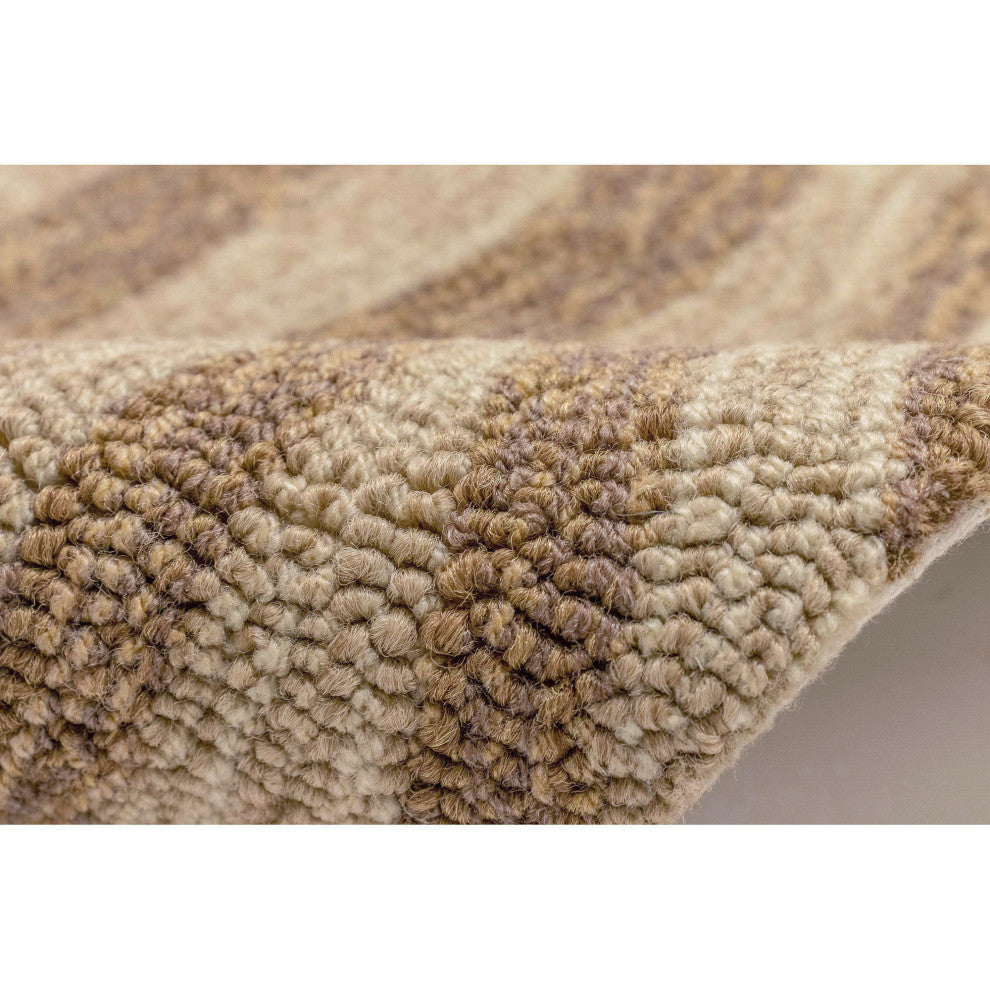 Ravella Zebra Indoor/Outdoor Rug, Brown, 8' Square
