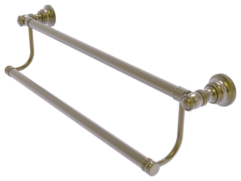 Carolina 24" Double Towel Bar, Antique Brass
