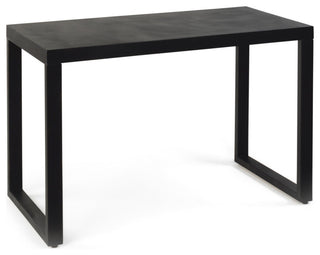 27" High Modern Black Metal Table