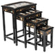 Black Lacquer Nesting Tables Royal Ladies