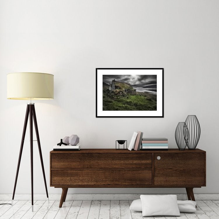 "Turf And Stones" Framed Digital Print by Bragi Ingibergsson, 38"x28"