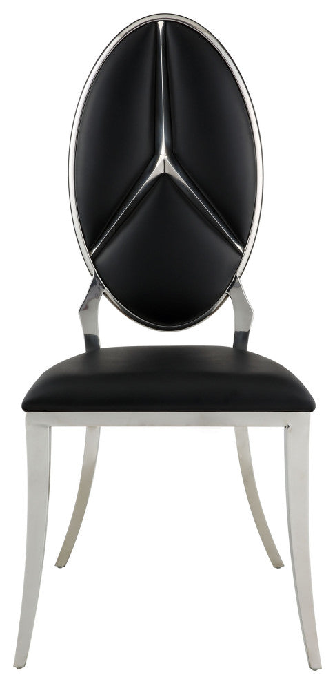 ACME Cyrene Side Chair, Set of 2, Black