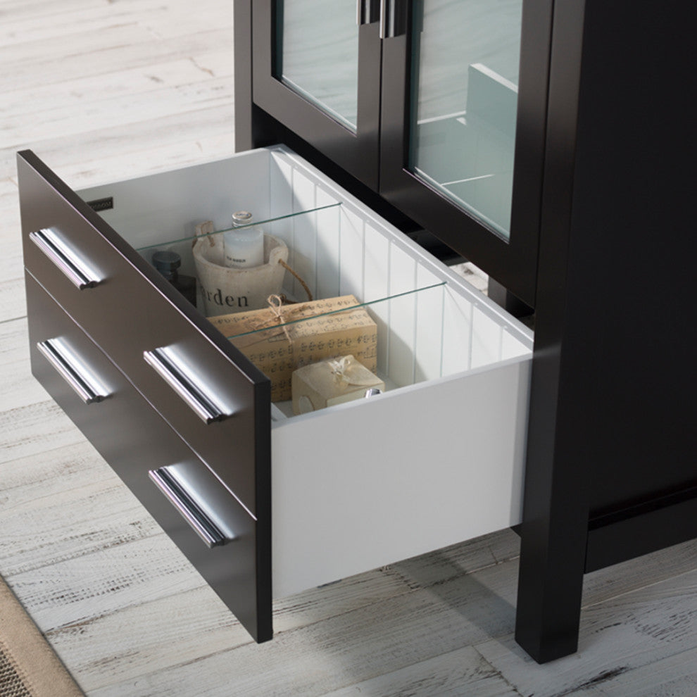 Sydney 30" Vanity Set With Mirror, Espresso