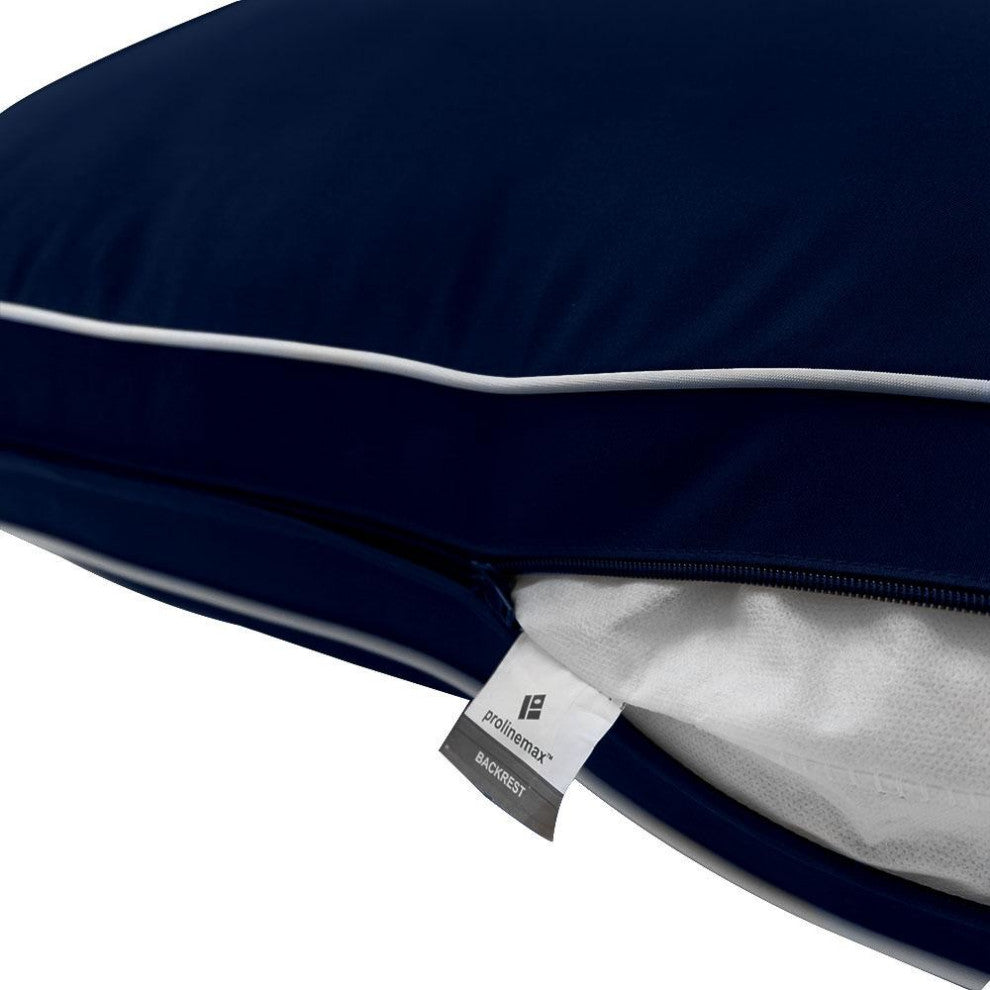 |COVER ONLY|Outdoor Contrast Pipe Trim Medium Deep Seat Back Pillow Cover AD101