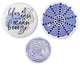 Set of 3 Lifes a Breeze Metal Plates Wall Decor