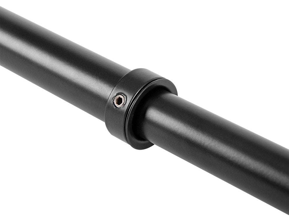 Utopia Alley Rustproof L-Shaped Corner Rod Vertical Ceiling Support Bar, Black
