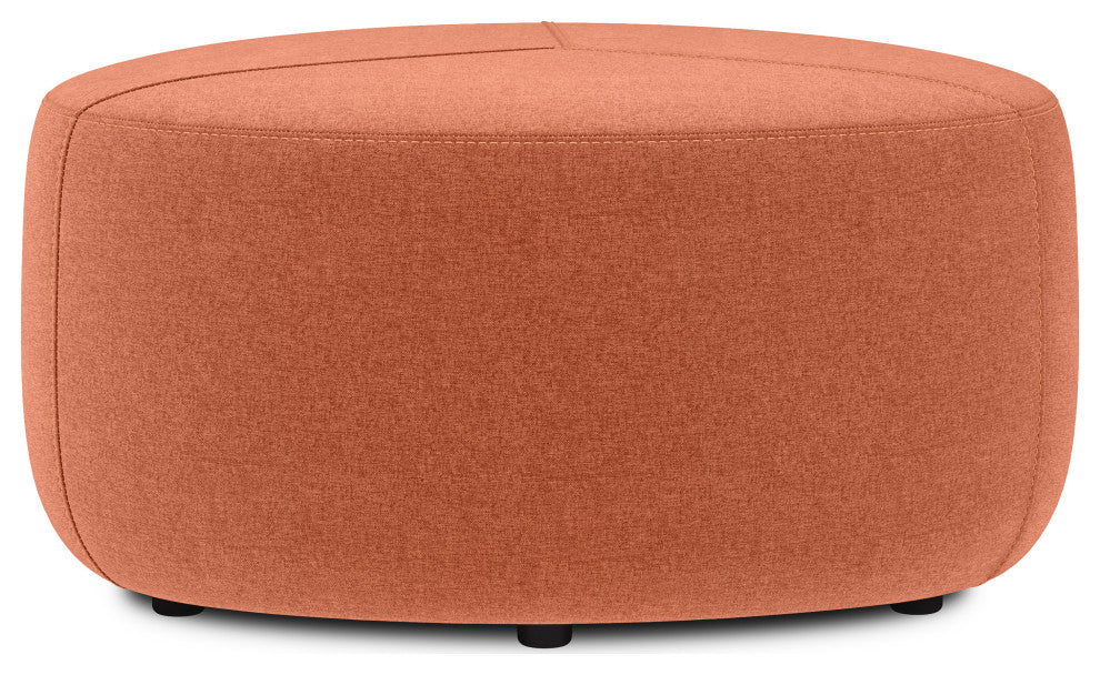 Moore Large Ottoman, Dusty Orange