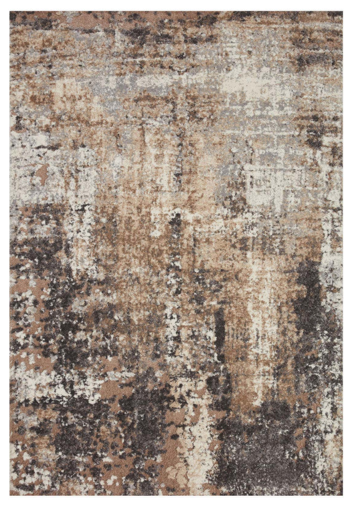 Theory THY-04 Taupe/Grey 5'3"x7'8" Area Rug