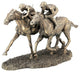 Two Jockeys Horse Racing Sculpture