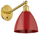 Innovations 317-1W-SN-MBD-75-RD-LED 1-Light Sconce, Brushed Satin Nickel
