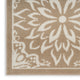 Nourison Jubilant 6' x 9' Taupe Farmhouse Indoor Rug