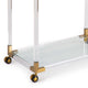 Americano Bar Cart, Natural Brass