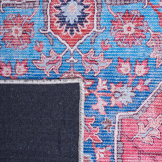 Safavieh Serapi SEP369 Rug Machine-Washable, Blue/Rust, 8'x10'