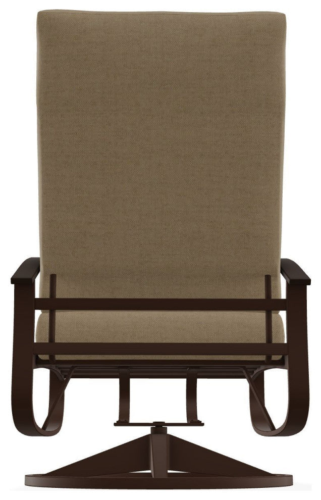 Belle Isle Cushion Deep Seat Outdoor Swivel Rocker, Wren/Kona