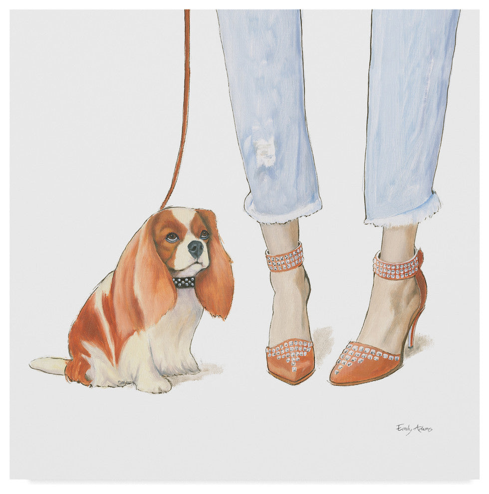 Emily Adams 'Furry Fashion Friends Iv' Canvas Art, 18"x18"