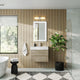 Boutique Bath Vanity, Natural Wood, 30", Single Sink, Wall Mount