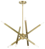 Livex Lighting 46985 Monaco 8 Light 26"W Chandelier - Antique Brass