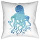 Laural Home Watercolor Octopus Outdoor Decorative Pillow, 18"x18"