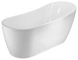 Vanity Art Freestanding Acrylic Soaking Bathtub, 67"