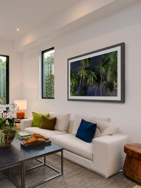 "Palms at Night" Framed Painting Print, 36"x24"