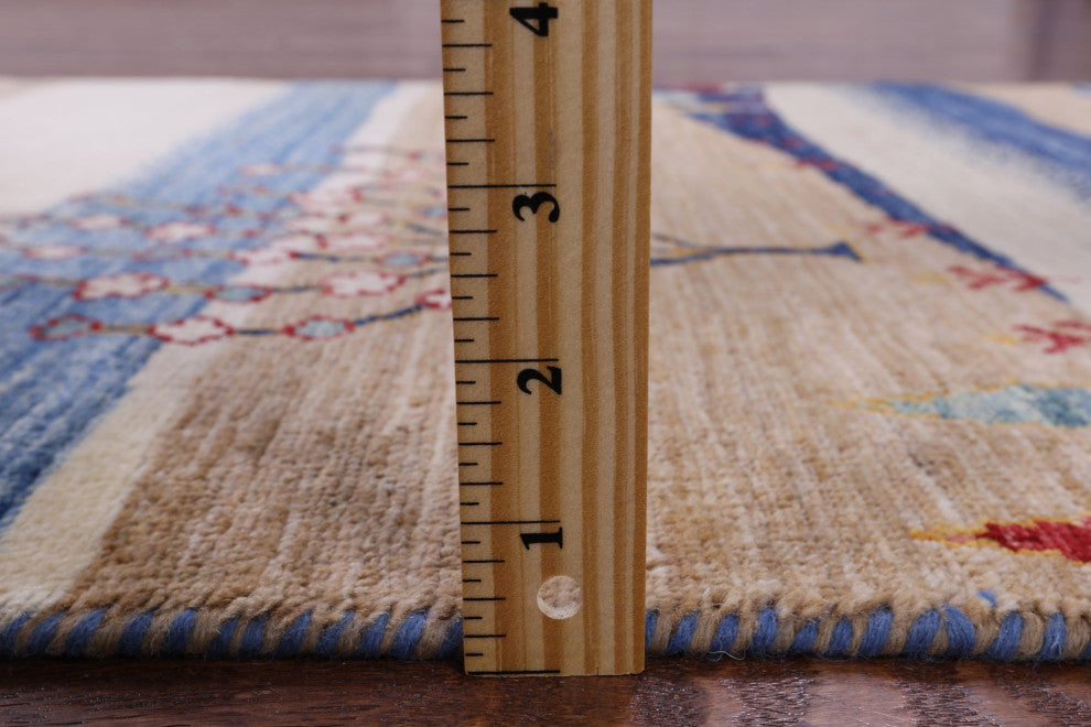 Runner Tribal Persian Gabbeh Hand Knotted Rug 2' 7" X 9' 7" Q7953