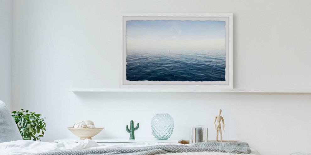 "Shimmering Waves" Framed Painting Print, 36"x24"