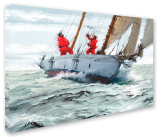 The Macneil Studio 'Racing Yacht' Canvas Art, 47"x30"
