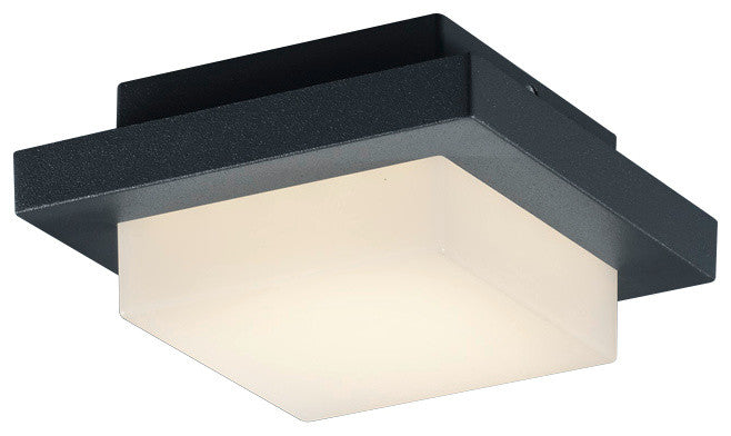 Hondo LED Outdoor Wall Sconce, Charcoal