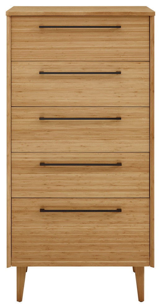 Sienna Five Drawer Chest, Caramelized