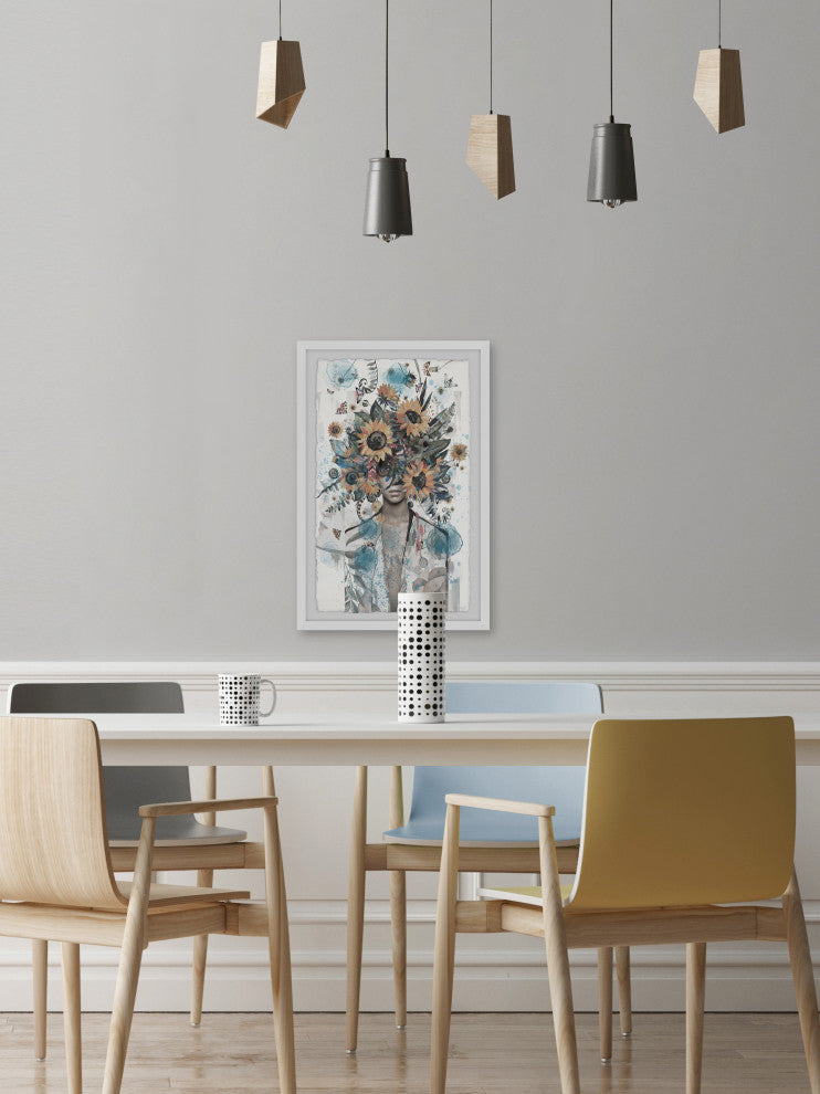 "Sunflower Glamour" Framed Painting Print, 30x45