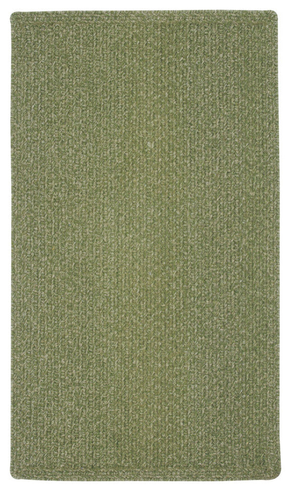 Capel Manteo Deep Green 0050_200 Braided Rugs - 8' X 11' Oval