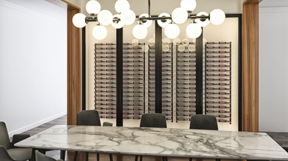 Evolution Wine Wall 30 2C (36 Bottles, Matte Black)