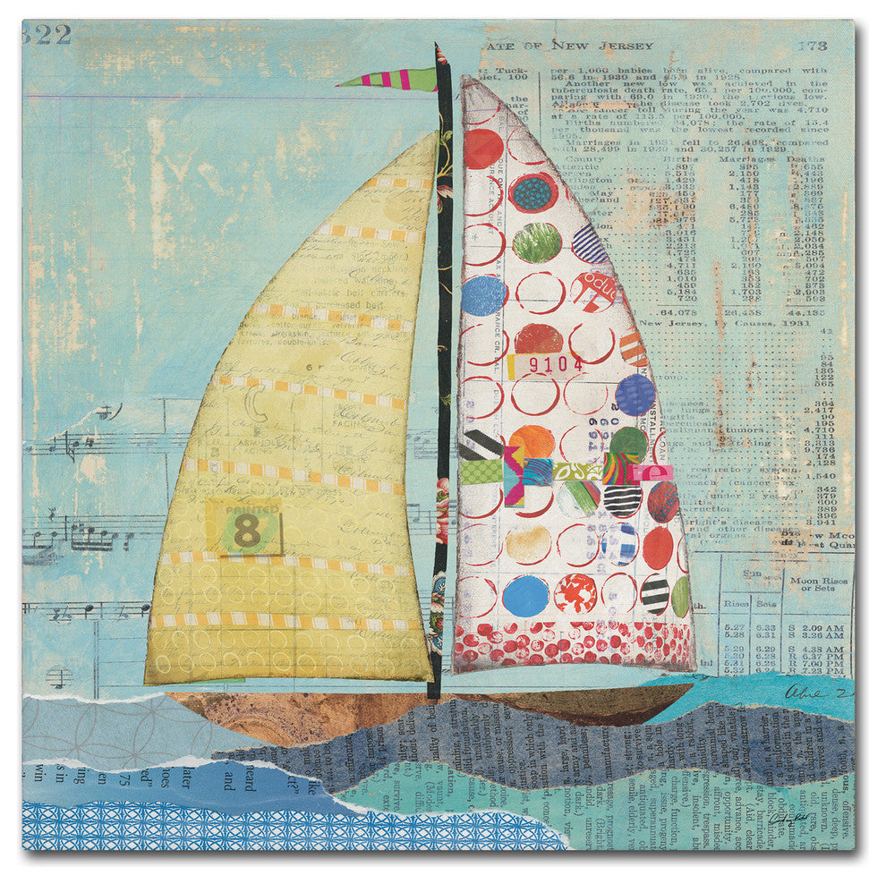 Courtney Prahl ''At the Regatta I Sail Sq'' Canvas Art, 35x35