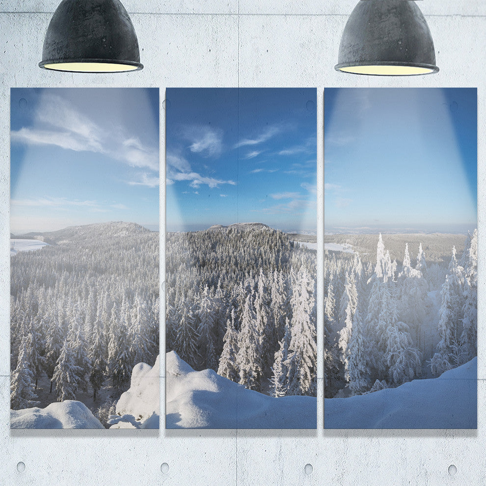 "Gory Stolowe from Szczeliniec Mountains" Metal Wall Art, 3 Panels, 36"x28"