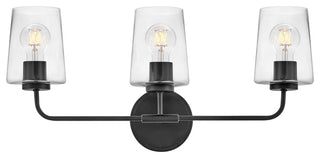 Lark Kline Medium Three Light Vanity, Black