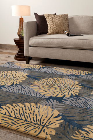Alfred Shaheen Palm Area Rug, 7'9"x10'6"
