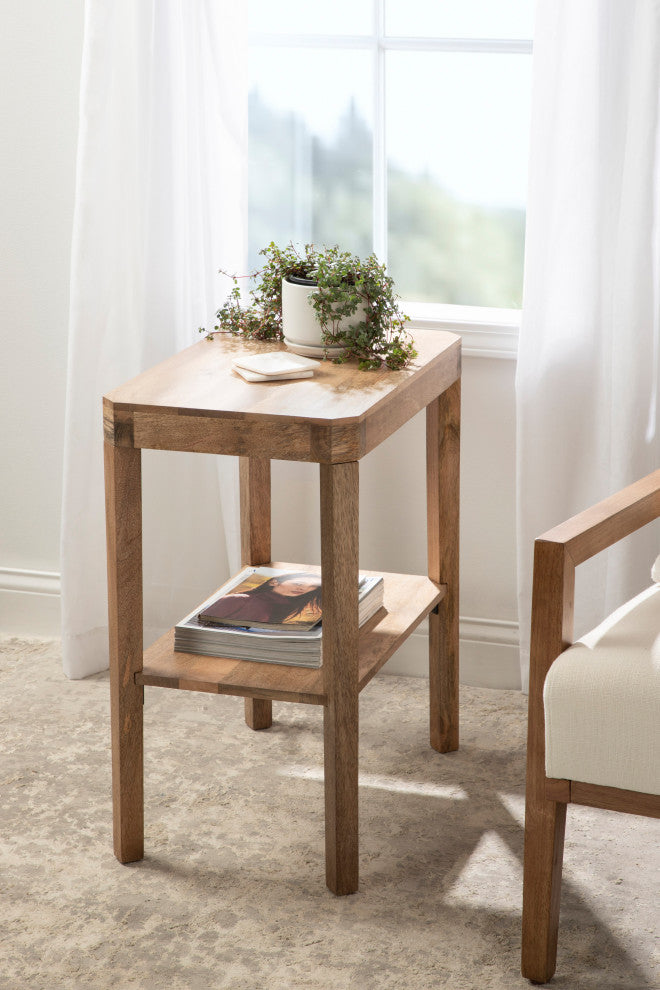 Talcott Wood Side Table, Natural 22x14x26